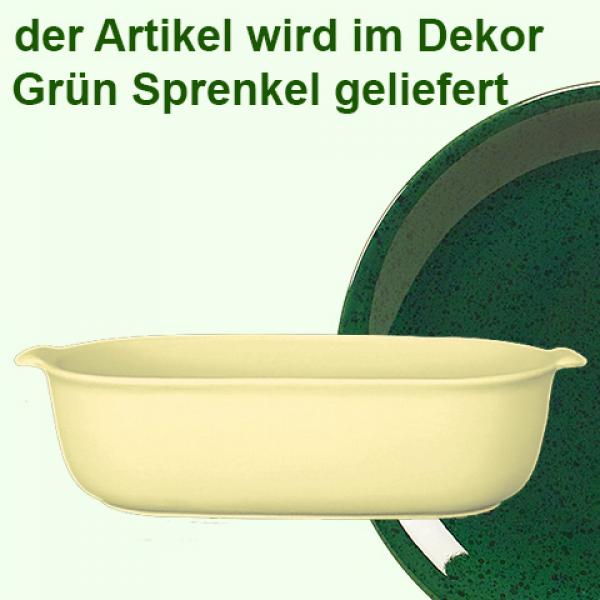 Auflaufform 30 grün Sprenkel