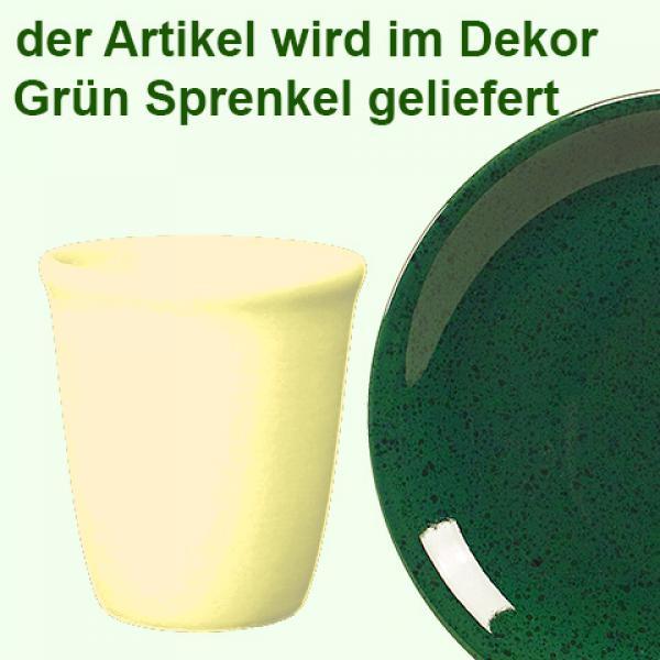 Becher Bacchus grün Sprenkel