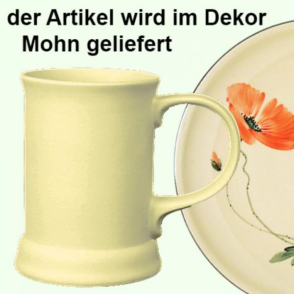 Bierkrug 0,3 l Mohn