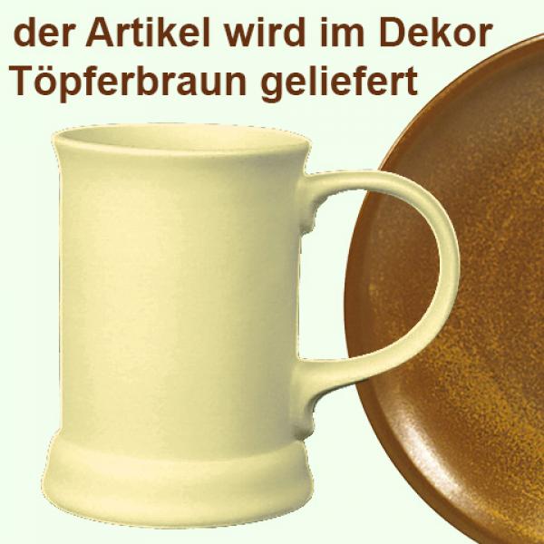 Bierkrug 0,3 l braun