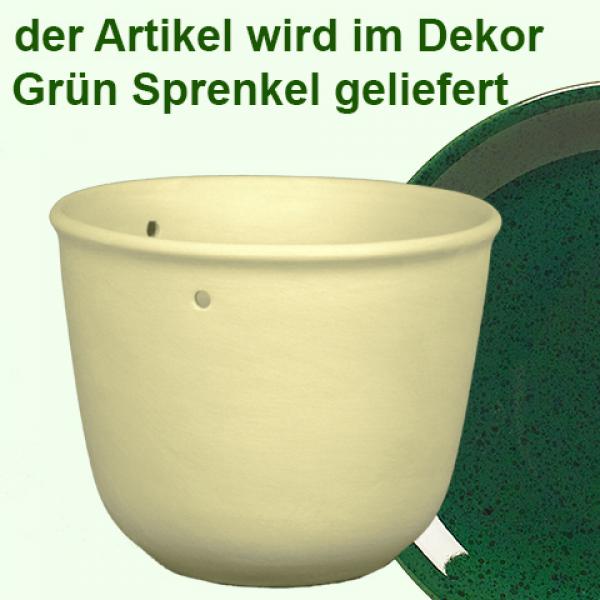 Blumenampel grün Sprenkel