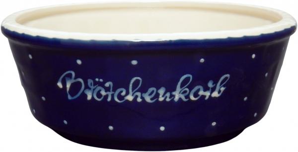 Brötchenkorb blau 3 Punkt