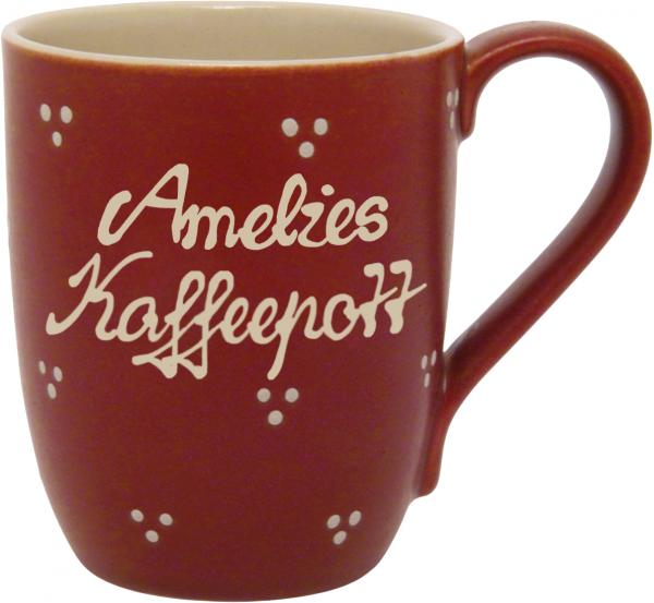 Cappuccino mit Schrift (2 Zeilen)