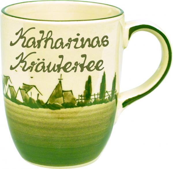 Cappuccino mit Schrift (2 Zeilen)