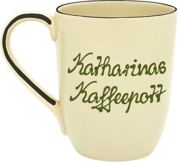 Cappuccino mit Schrift (2 Zeilen)