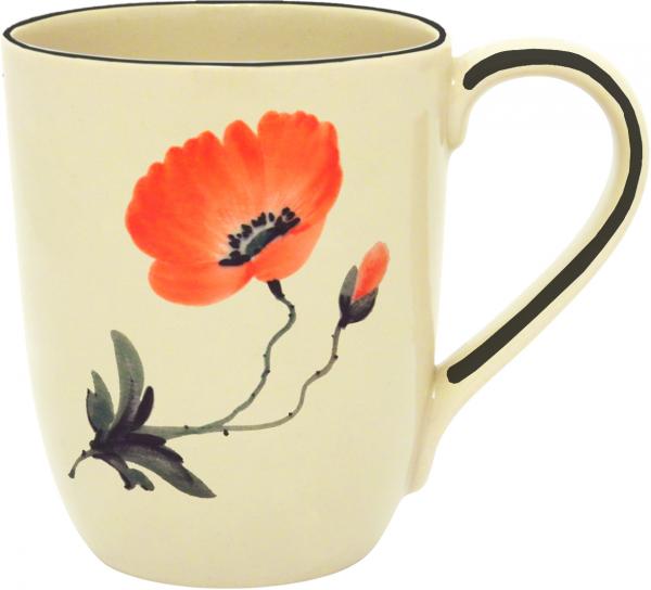 Cappuccinotasse Mohn