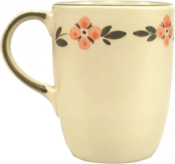 Cappuccino mit Schrift (2 Zeilen) Wilde Rose