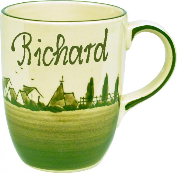 Cappuccino mit Schrift (2 Zeilen) Landart