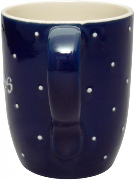 Cappuccino with font (2 Zeilen) Blue 1 point