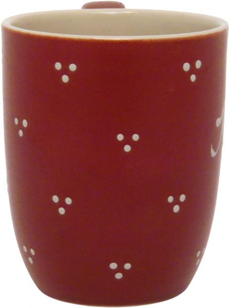 Cappuccinotasse Fliegenpilz mit Schrift (2 Zeilen)