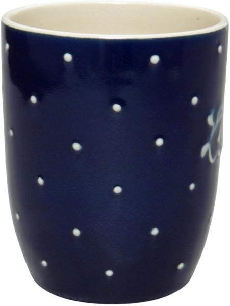 Cappuccino with font (2 Zeilen) Blue 1 point