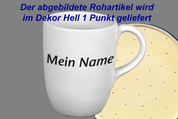 Cappuccino mit Schrift (2 Zeilen) hell 1 Punkt