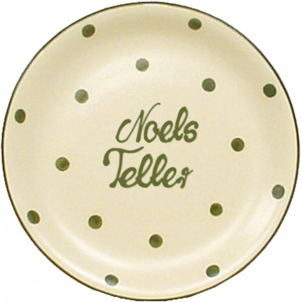 Dessertteller 19 mit Schrift (2 Zeilen) Elli grün