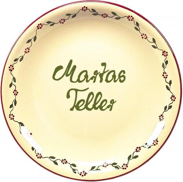 Dessertteller 19 mit Schrift (2 Zeilen)