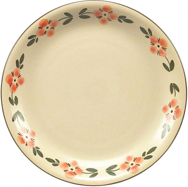 Dessertteller 19 mit Schrift (1 Zeile) Wilde Rose