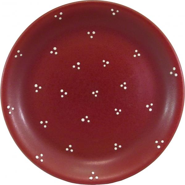 Dessertteller 19 mit Schrift (2 Zeilen) Fliegenpilz