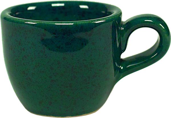 Espresso-Tasse grün Sprenkel