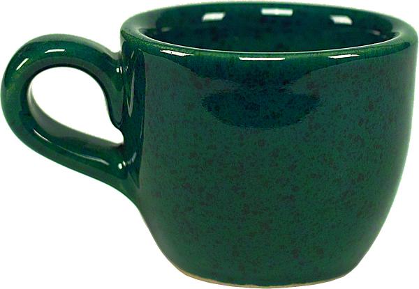 Espresso-Tasse grün Sprenkel