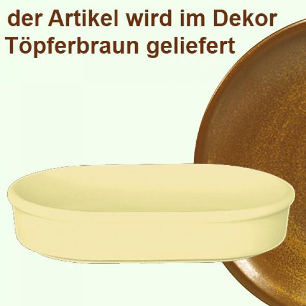 Fischbüchse oval braun