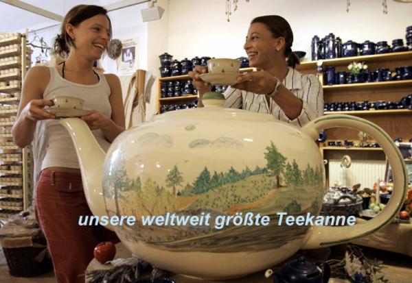 Teekanne 1,5 l glänzend blau - 2.Wahl