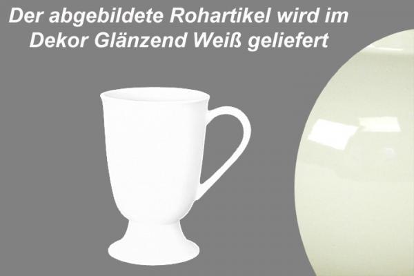 Fußtasse glänzend weiß - 2.Wahl