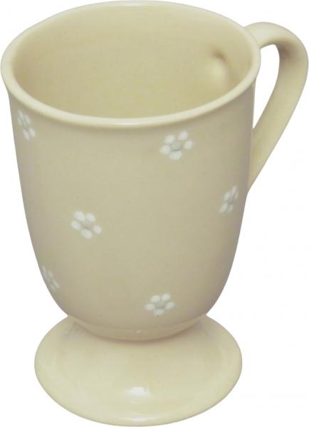 Fußtasse glänzend weiß - 2.Wahl