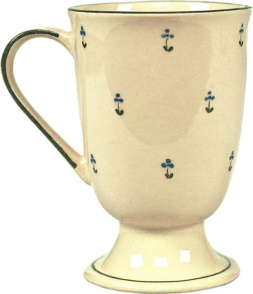 Fußtasse mit Schrift (1 Zeile) Streublume