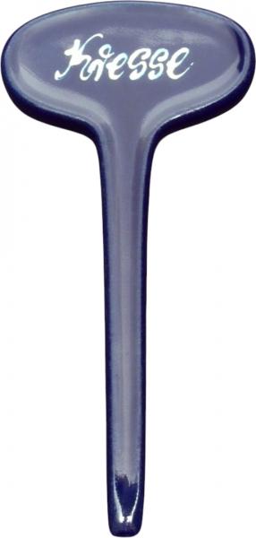 Gartenstecker glänzend blau