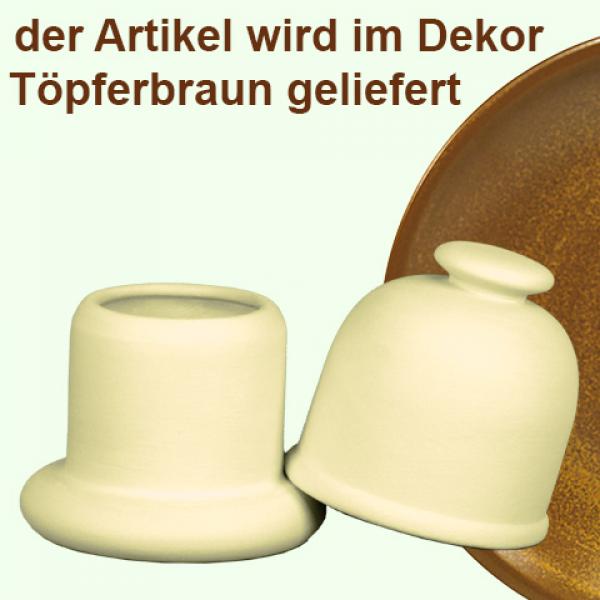 Gewürzdose II mit Haube braun