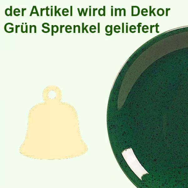 Glocke 5,0 cm grün Sprenkel