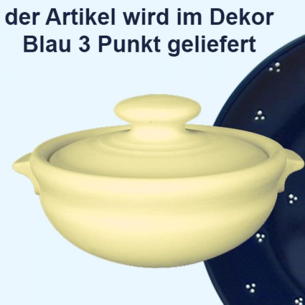Gurkentopf blau 3 Punkt