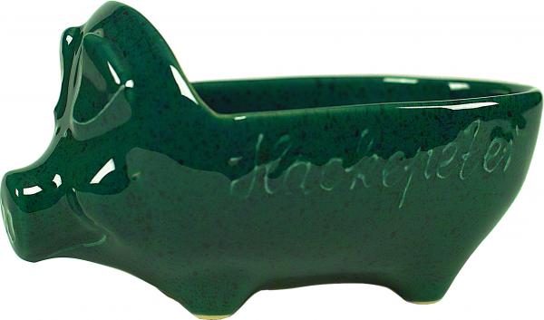 Hackepeterschwein grün Sprenkel