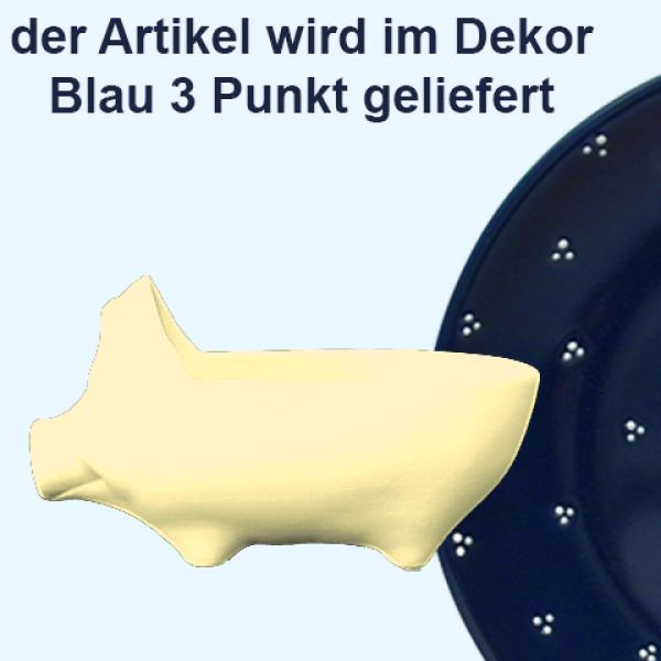 Hackepeterschwein blau 3 Punkt