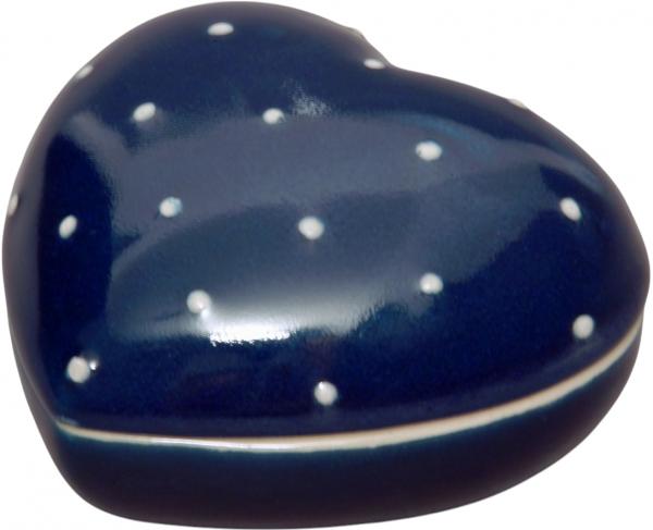 Herzdose blau 3 Punkt