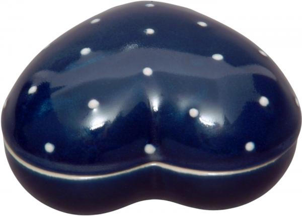 Herzdose blau 3 Punkt