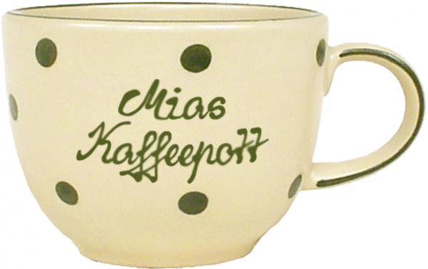 Jumbotasse mit Schrift (2 Zeilen) Elli grün