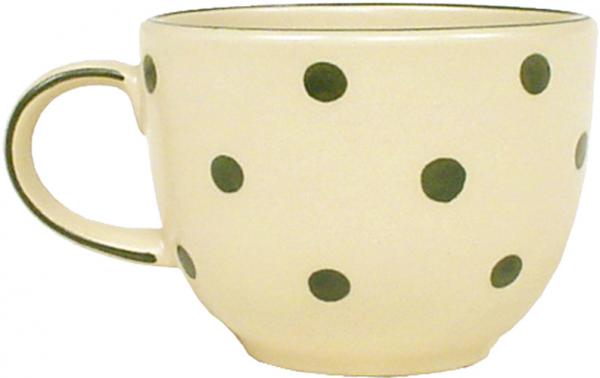 Jumbotasse mit Schrift (2 Zeilen) Elli grün