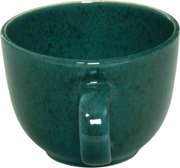 Jumbotasse grün Sprenkel