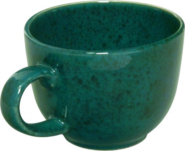 Jumbotasse grün Sprenkel