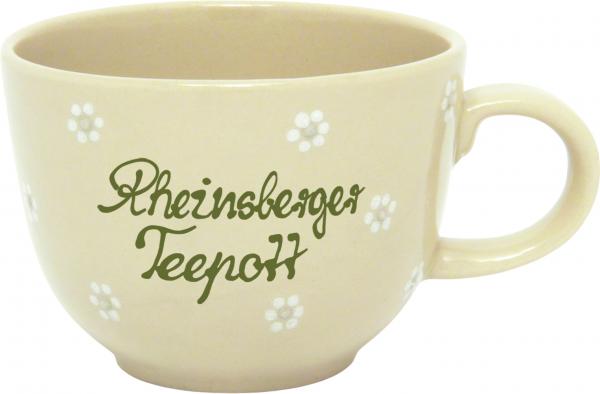 Jumbo Cup mit Schrift (2 Zeilen) Gänseblümchen