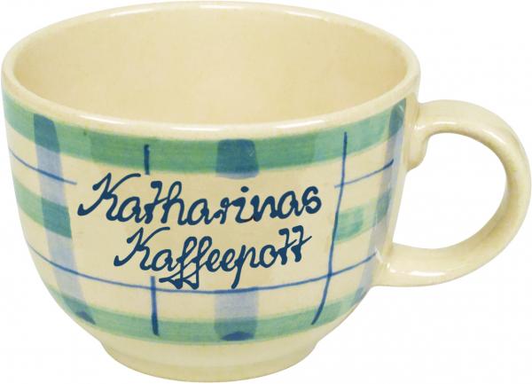 Jumbotasse mit Schrift (2 Zeilen)