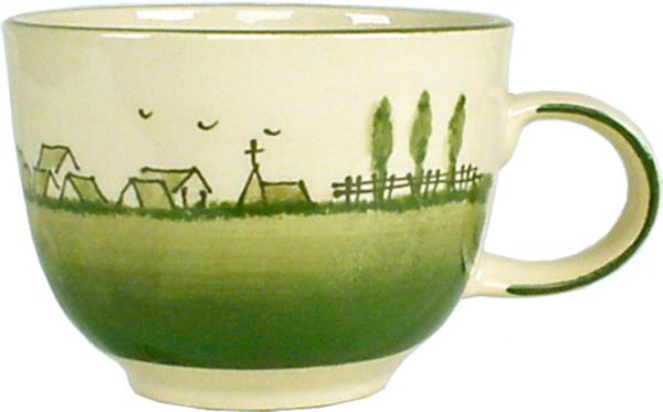 Jumbotasse mit Schrift (2 Zeilen) Landart