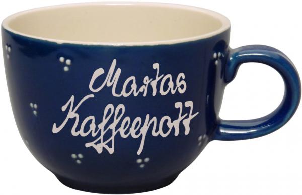 Jumbotasse mit Schrift (2 Zeilen)