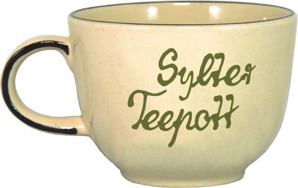 Jumbotasse mit Schrift (2 Zeilen)