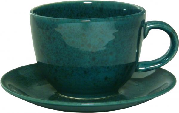 Jumbotasse grün Sprenkel