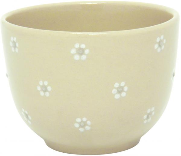 Jumbo Cup mit Schrift (2 Zeilen) Gänseblümchen