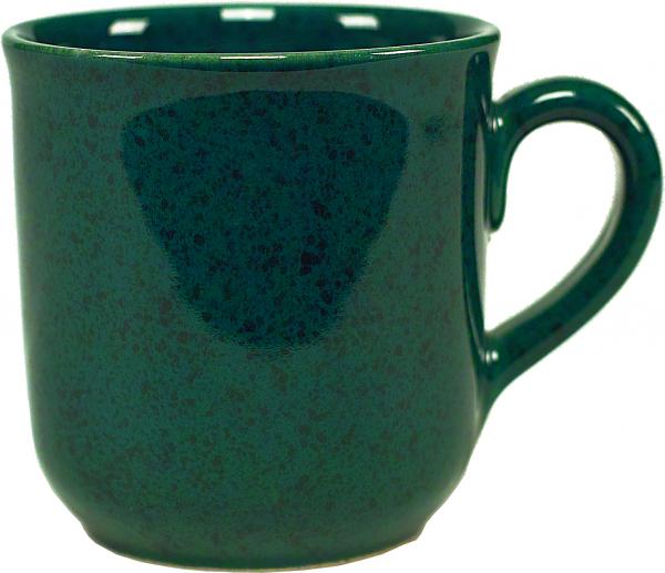 Kaffeebecher grün Sprenkel