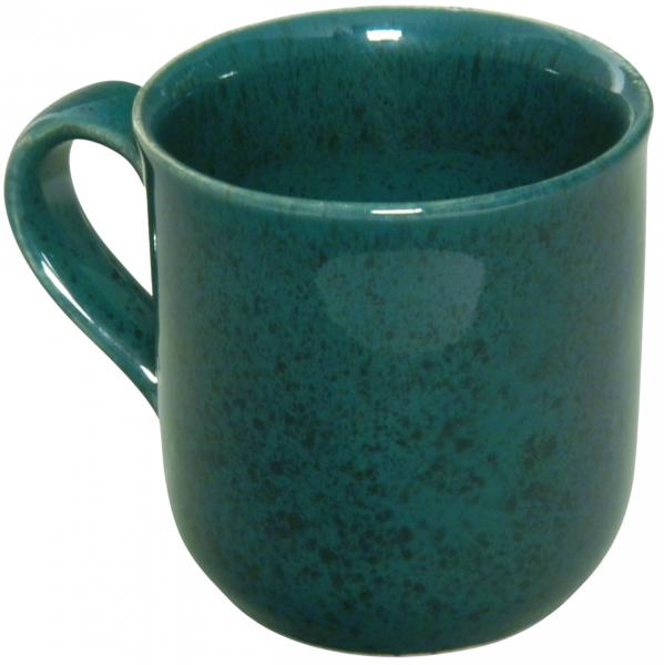 Kaffeebecher grün Sprenkel