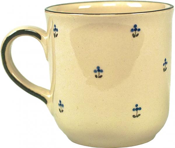 Namensbecher mit Schrift (1 Zeile) Streublume