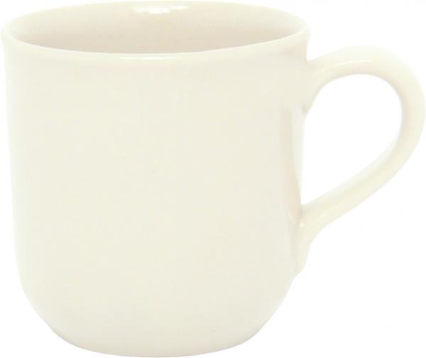 Kaffeebecher glänzend weiß